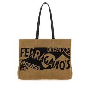Ferragamo Autumn Winter Tote Bag Miele Nero